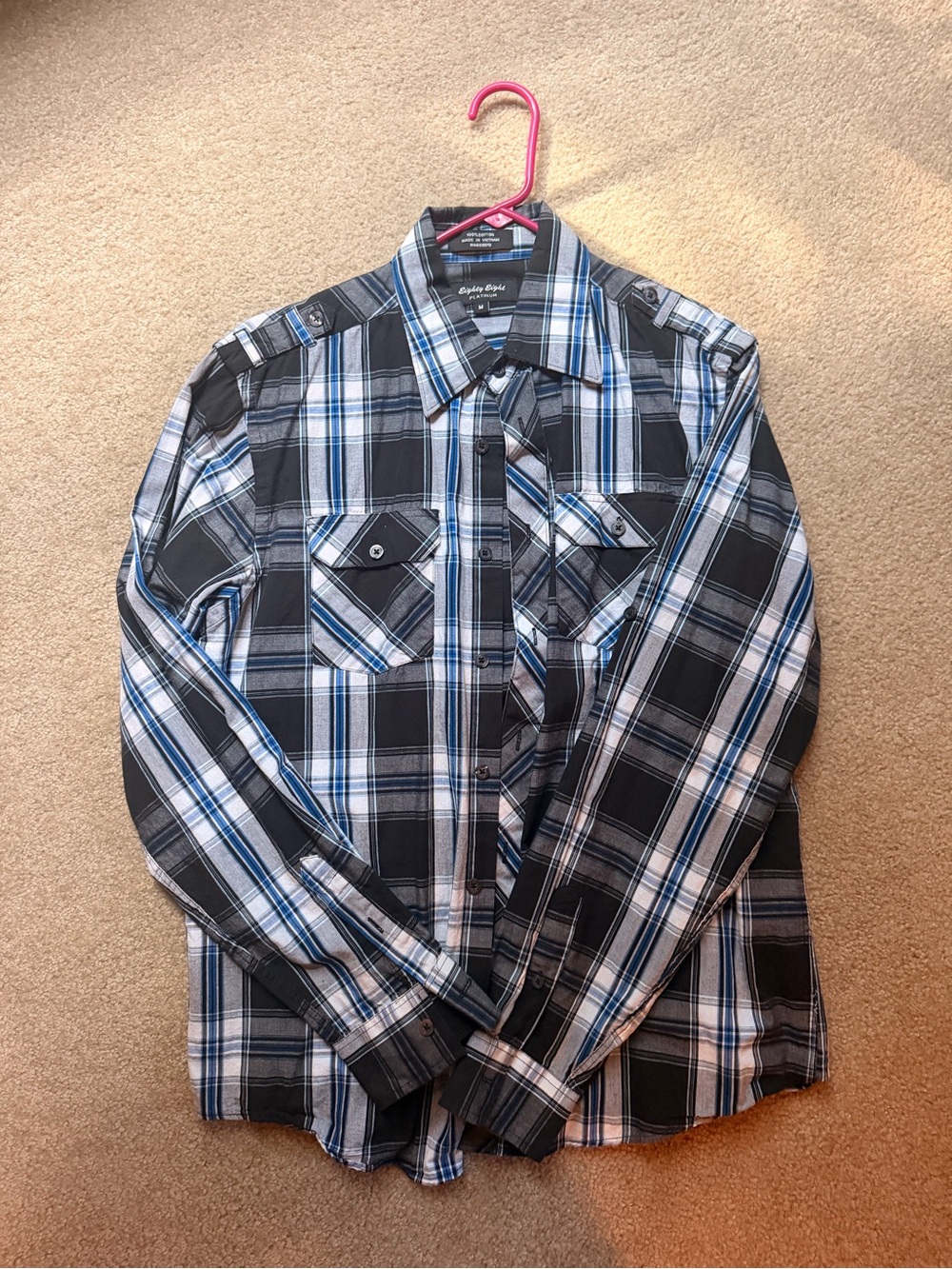 Plaid Button-Up Shirt